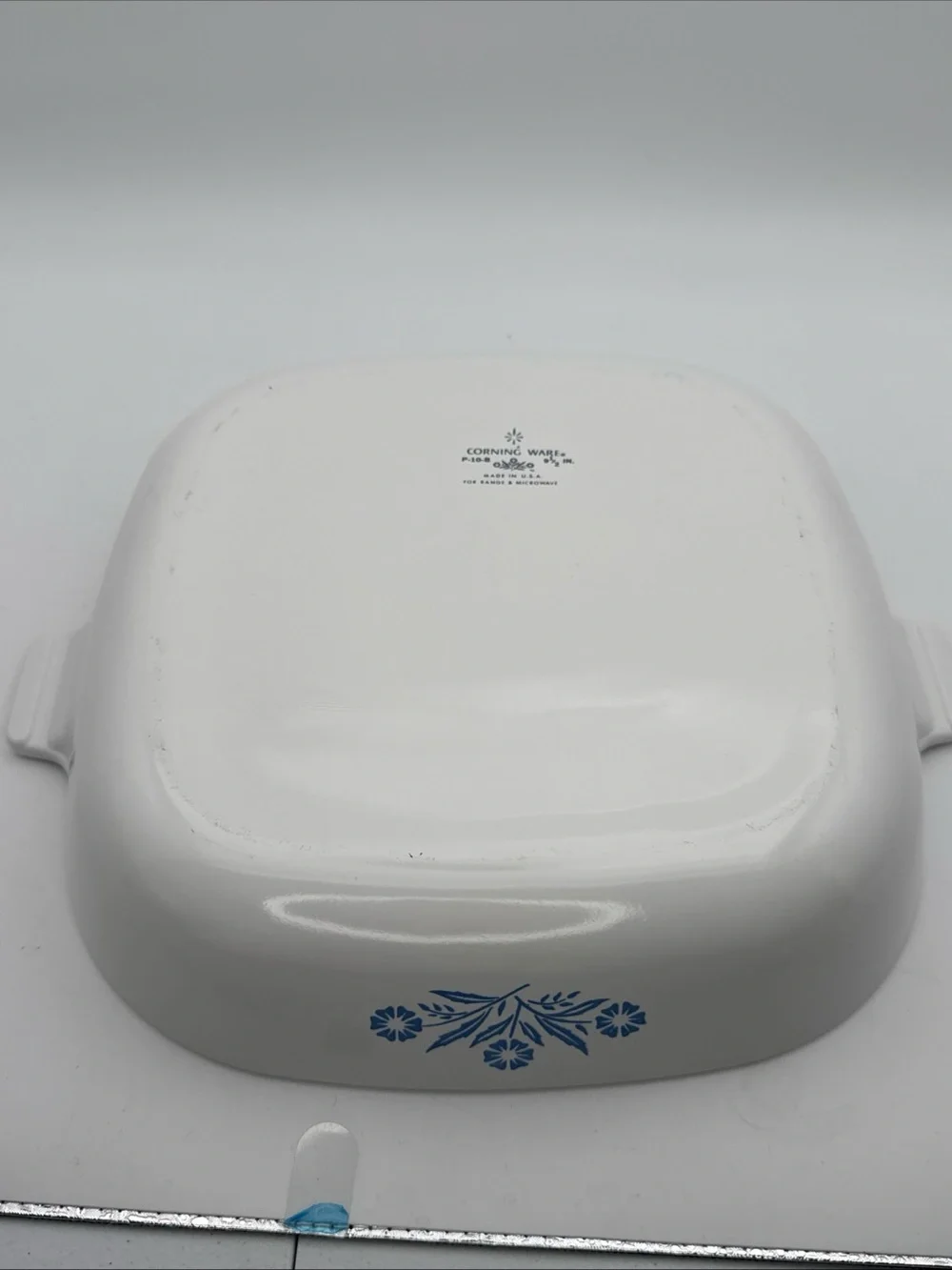 Corning Ware Blue Cornflower P-10-B, 9 1/2 Inch Casserole Dish With P-10-C-1 Lid